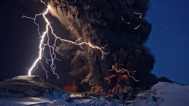 18. Volcanic erruption in Iceland