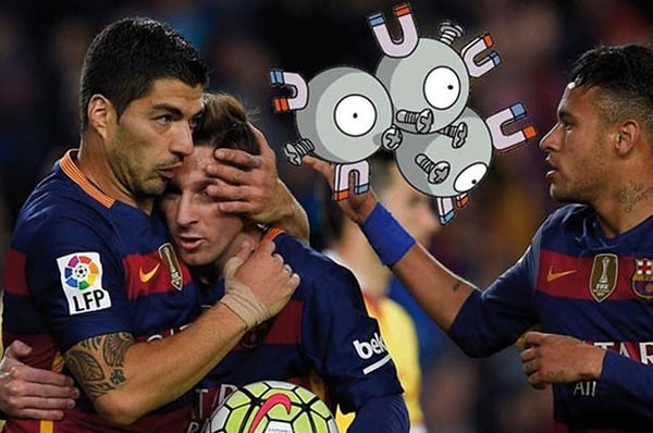 7. Месси - Суарес - Неймар (MSN) - Магнетон