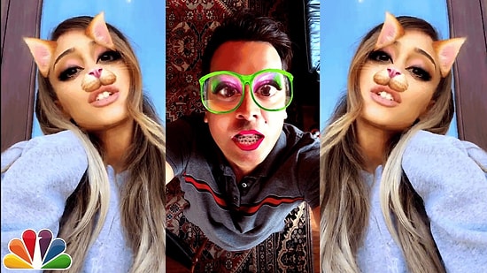 Снэпчат-дуэт Арианы Гранде и Джимми Фэллона