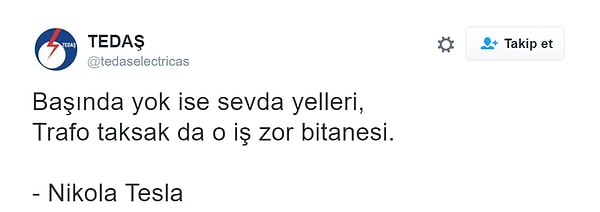 6. Aşk elektrikle şiir yazdırır.