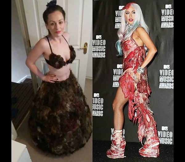 Sonuçtan memnun olan Sarah Louise Bryan, tasarımlarıyla Lady Gaga'nın etten elbisesinin yarattığı sansasyonu yaratmak istiyor.