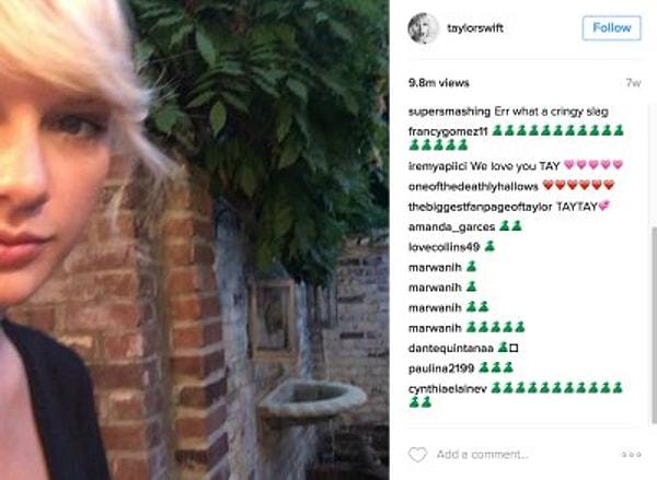 Calvin Twitter'da içini döke dursun, hayranları ise Taylor’ın fotoğraflarının altını yılan emojisiyle doldurdu.
