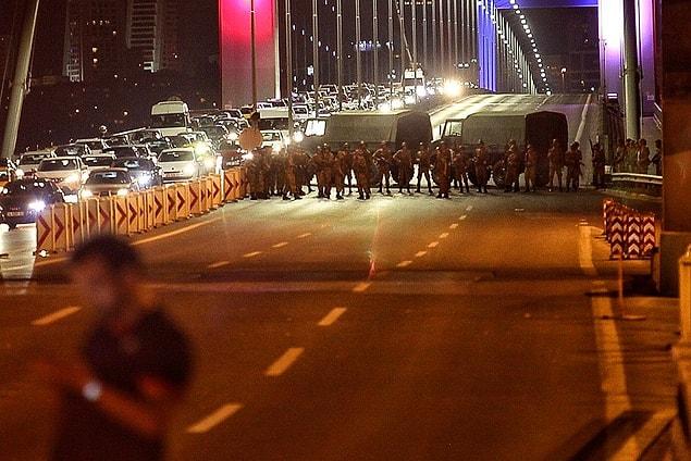 First images from the Bosphorus Bridge.