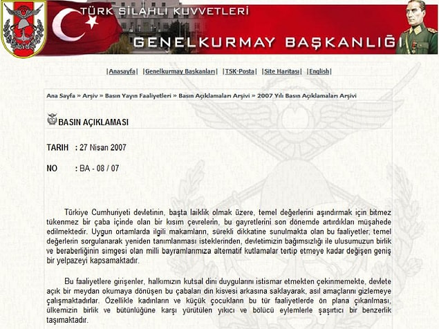 27 Nisan e-muhtırası