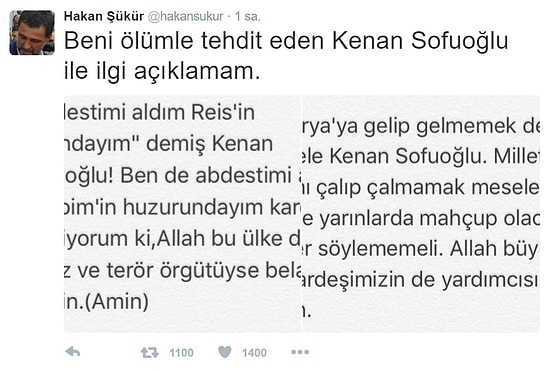 Darbe Girişimi Sonrası Kenan Sofuoğlu ve Hakan Şükür Sosyal Medyada Birbirine Girdi