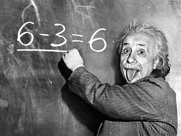 17. Einstein was never really bad at mathematics. He just couldn't pass the school exam he wanted to get into, but his mathematics were always good.