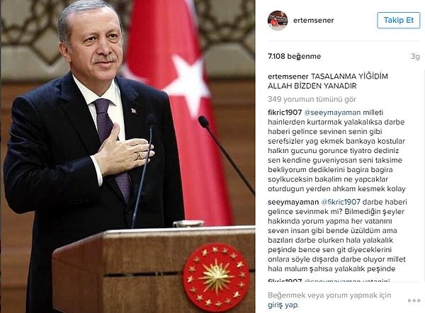 İşte her türlü eleştiriyi göze alan isimlerin, işte sosyal medya hesaplarından paylaştıkları Recep Tayyip Erdoğan fotoğraflarından birkaçı;