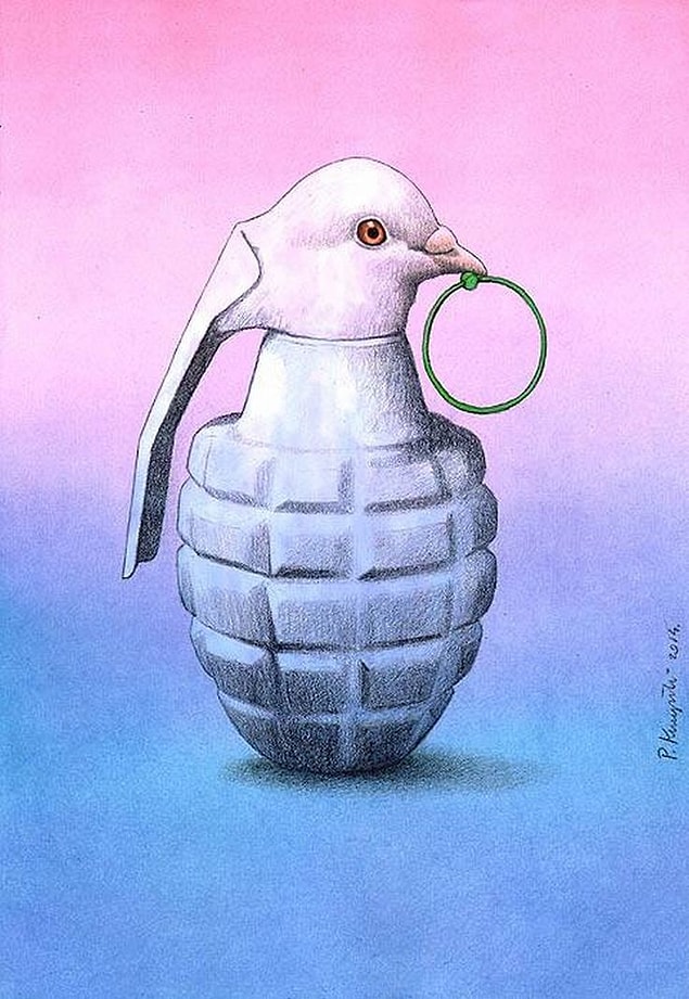 10. A bomb won't bring peace anytime.