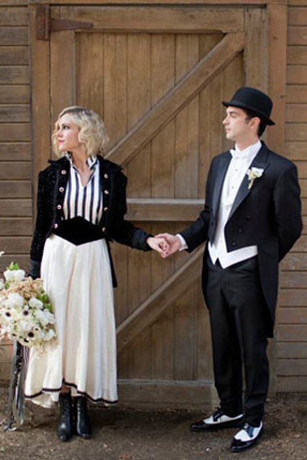 6. Необычный свадебный наряд, взятый из книги "Ночной цирк"