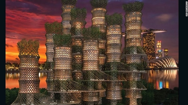 Проект бамбуковых небоскрёбов с Международного Архитектурного фестиваля 2015