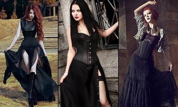 8. Gotik elbiseler