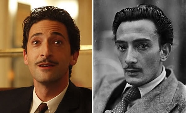 21. Эдриен Броуди в роли Сальвадора Дали в фильме "Полночь в Париже"