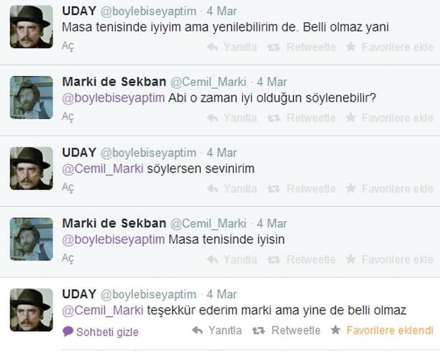 18. Harika sohbet!