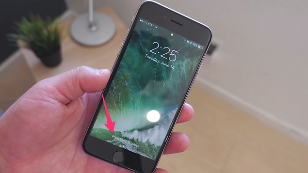"Swipe to unlock" is out. It wasn't really useful because most people started using TouchID fingerprint sensor.