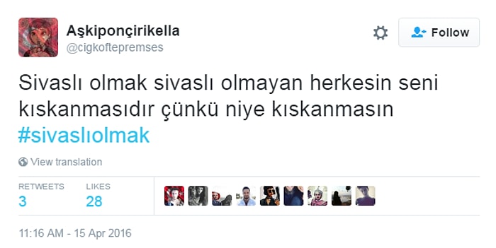 Twitter'da Sivaslılık ve Sivaslı Olmak Üzerine Atılmış 21 Eşsiz Tweet