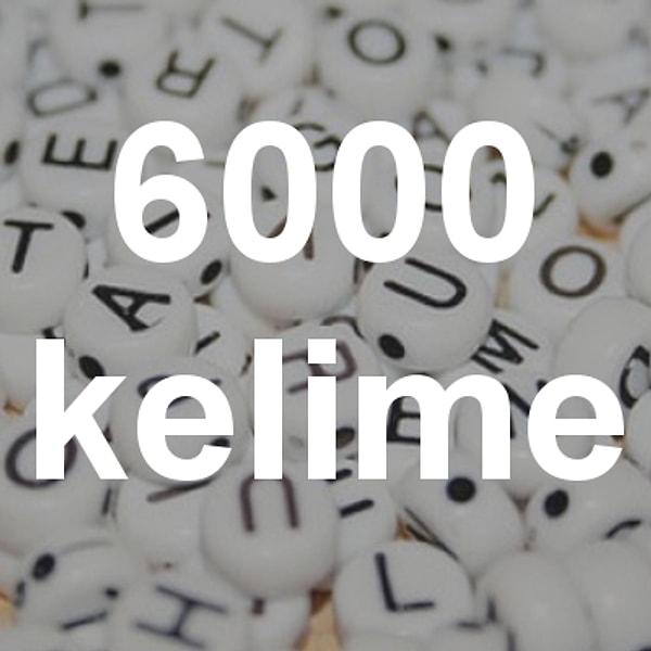 6000 kelime!