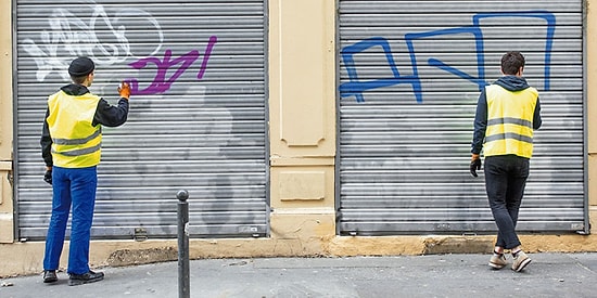 Новый способ борьбы с уродливыми граффити из Франции