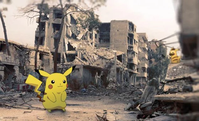 Художники и активисты решили привлечь внимание к положению, в котором оказались сирийские дети, с помощью невероятно популярной в последнее время игры Pokemon Go.