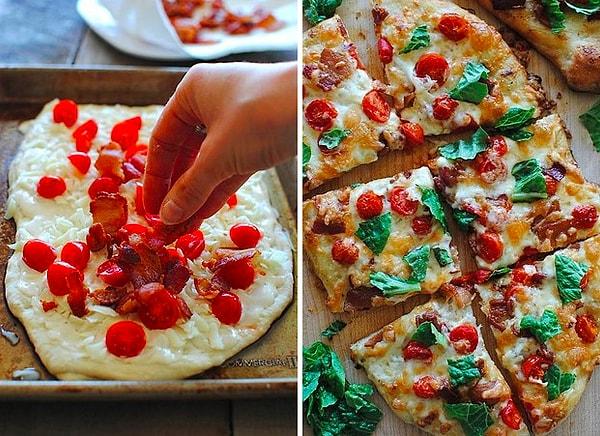 4. Biraz salata biraz pizza seviyorsanız işte size fırsat!