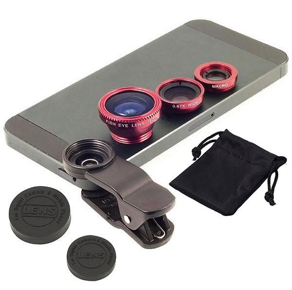2. Telefon koruyucu kılıfının üzerine de kullanılabilen kamera lensleri.