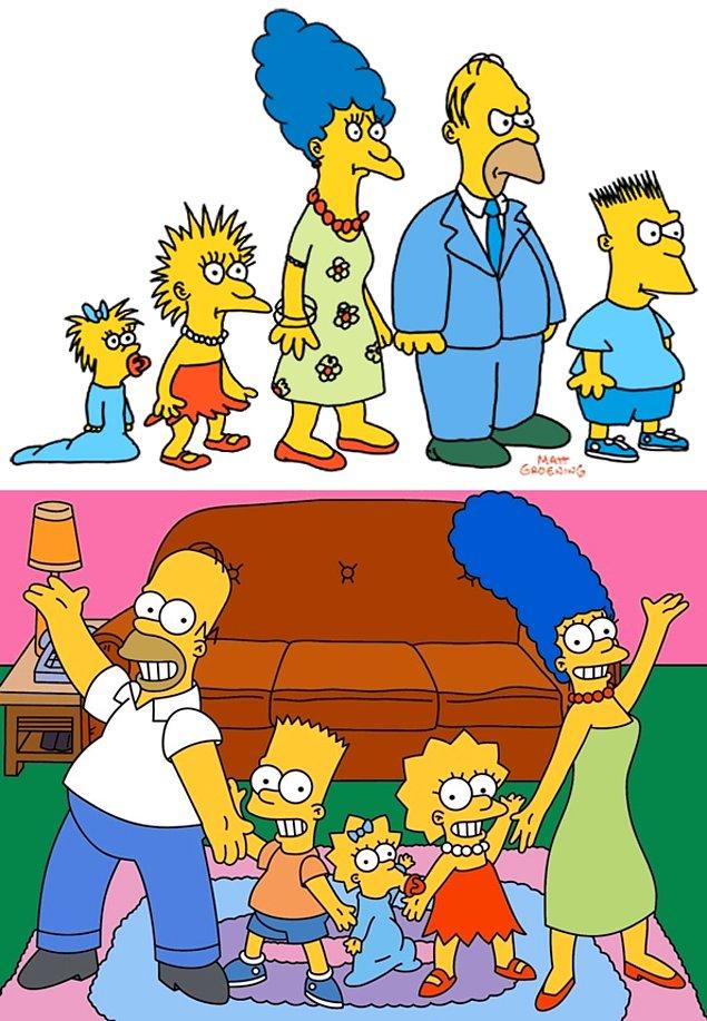 2. Simpsonlar - 1987 ve bugün