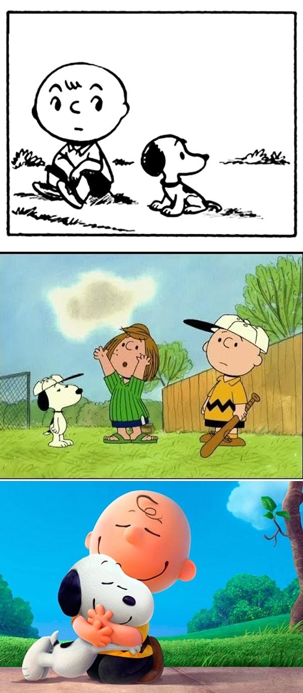 2. Snoopy ve Charlie Brown(Peanuts) - 1950'deki karikatür ve sonrasında gelen çizgi filmler