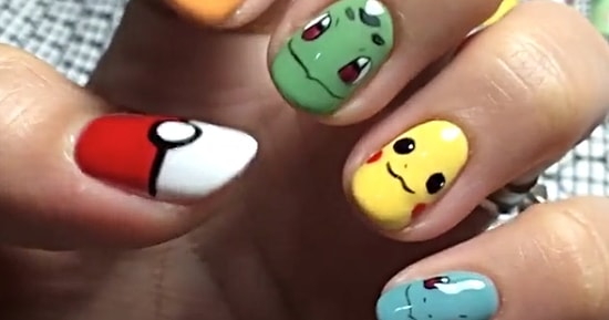 Маникюр с покемонами: нарисуй их всех!