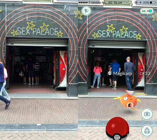 5. Мэджикарп около музея секса, Амстердам, Нидерланды