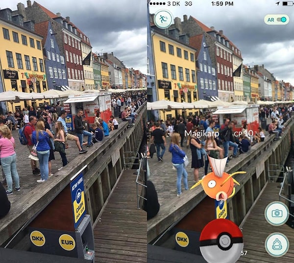 10. Мэджикарп на набережной Нюхавн, Копенгаген, Дания