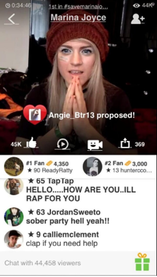 "Марина, покажи сердечко, если тебе кто-то угрожает"