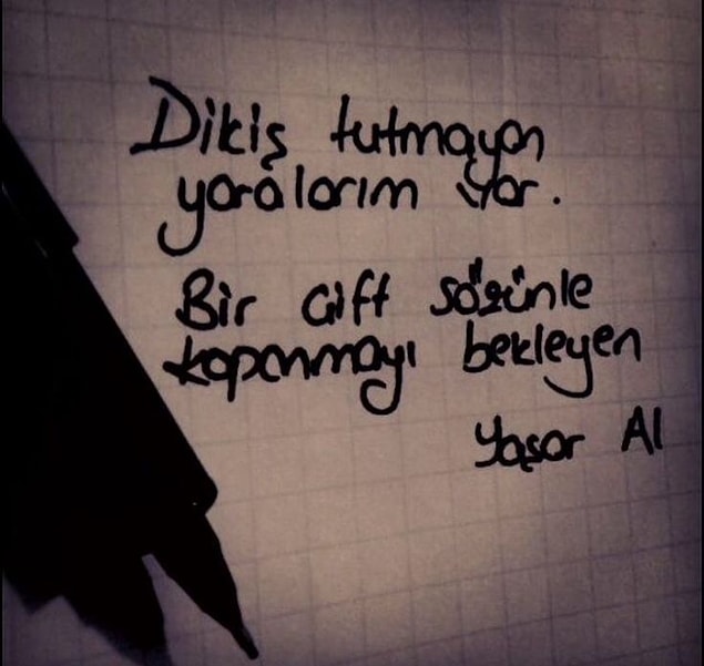 1. İnsanlarının yaraları şiirlerde