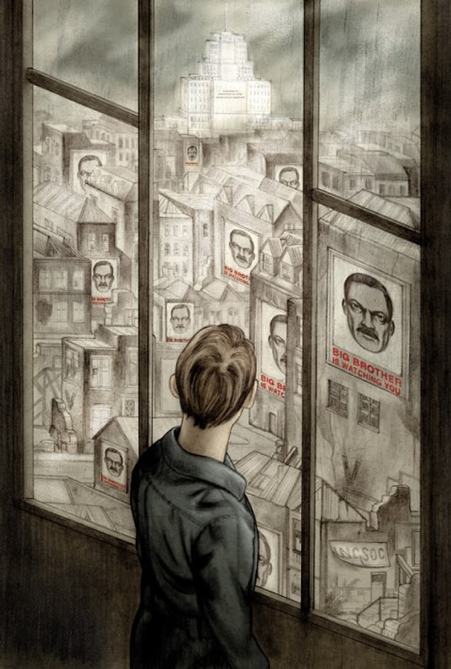 3. Sanatçının kafası sadece isim değil, olayın geçtiği tarih hakkında da karışıktı. Orwell, 1984 yerine; 1980 ve 1982 tarihlerini de düşünmüştü.