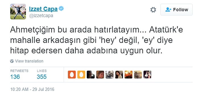 Ahmet Hakan'ın 'Hey Atatürk' Yazısı Kendisine Sosyal Medyada Tepki Olarak Döndü