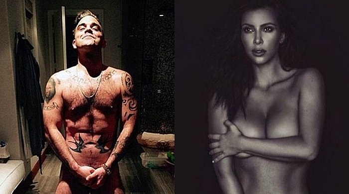 Kim Kardashian'a Benzeyeyim Derken Doğuş Olmaktan Kurtulamayan Ünlü İsim: Robbie Williams