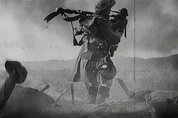 26. Birinci Dünya Savaşı'nda Savaş Alanındaki İskoçyalı Gaydacı