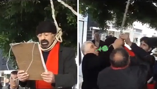 Protesto Ederken Ölümden Dönen Adam ve Ağzında Sigara ile Onu Kurtaran Sayko Adam