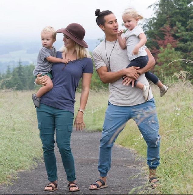 Garett Gee, a 25 year old technology giant, and his beautiful wife and 2 children.