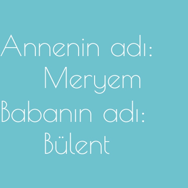 Meryem ve Bülent!