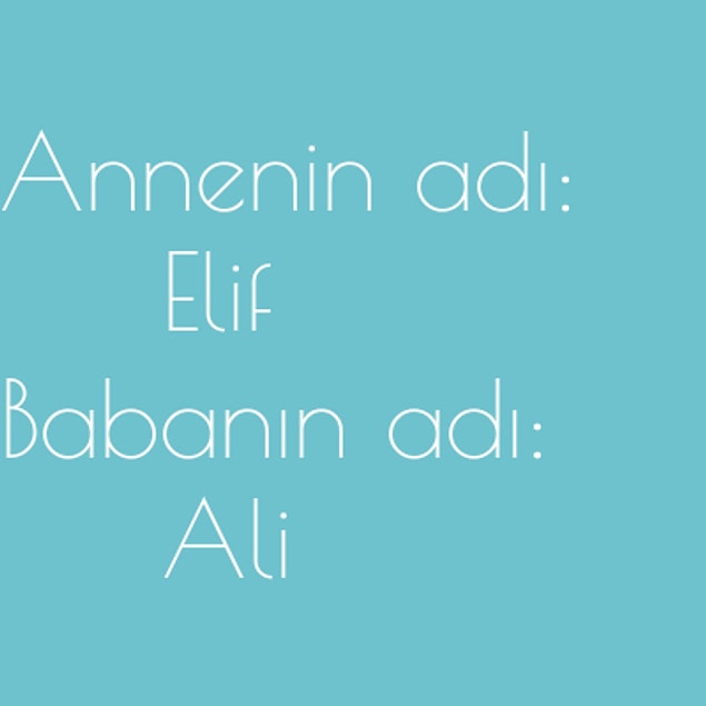 Elif ve Ali!