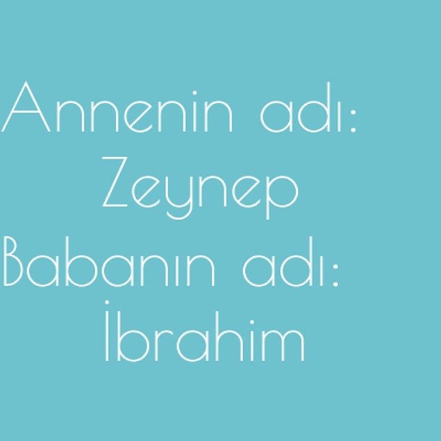Zeynep ve İbrahim!