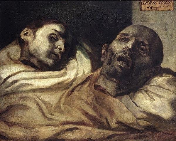 9. "Study of the Heads of Torture Victims", Théodore Géricault