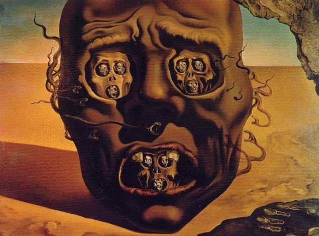 2. "The Face of War", Salvador Dalí