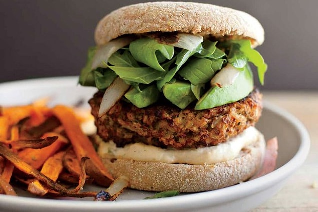 1. Vejetaryenler hamburger yiyemez diye bir şey yok!