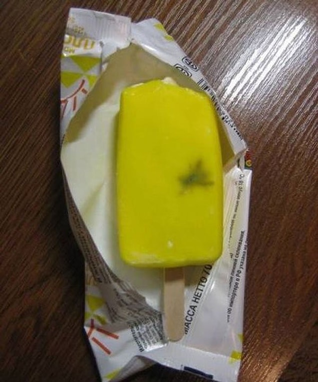 9. That poor thing inside your ice cream