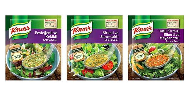 11. Knorr ile alışılmış salata soslarına nefis alternatifler sunabilirsiniz!