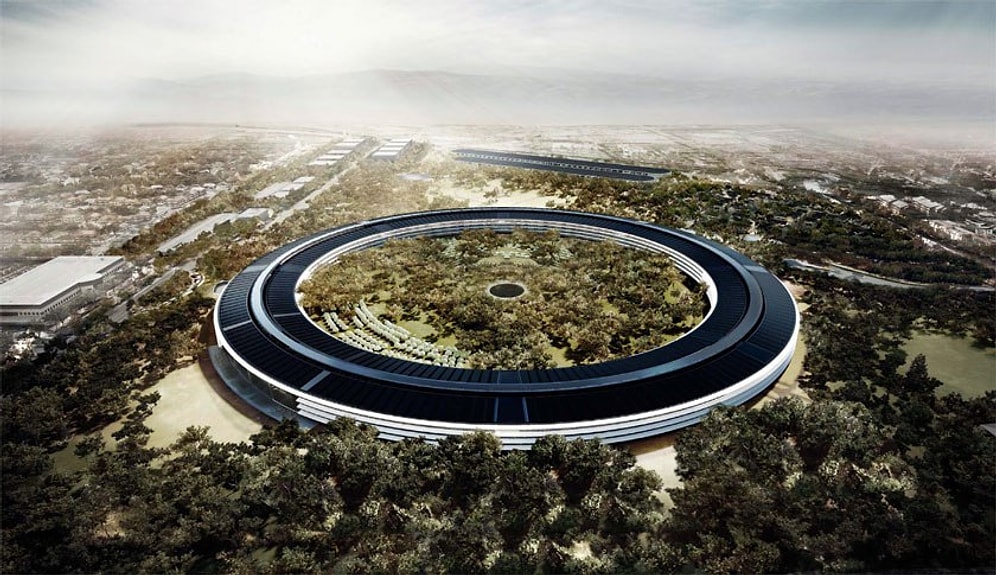 Apple'ın Çılgın Kampüsü 'Apple Campus 2'nin Yeni Drone Görüntüleri