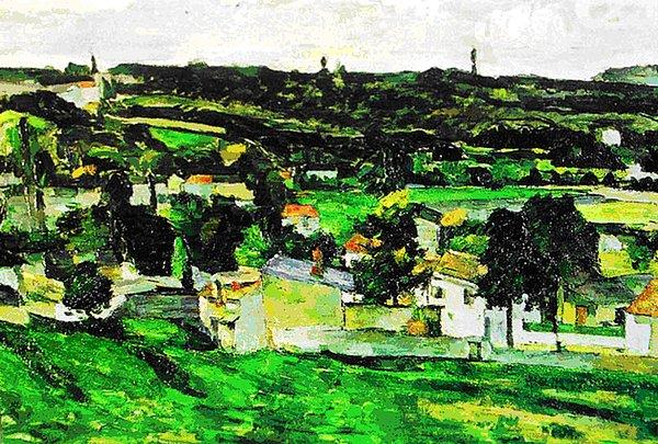 5. “View of Auvers-sur-Oise”, Paul Cézanne