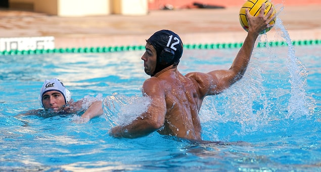 Bret is on the water polo team. Unfortunately, his mindblowing body will be under the water most of the time...