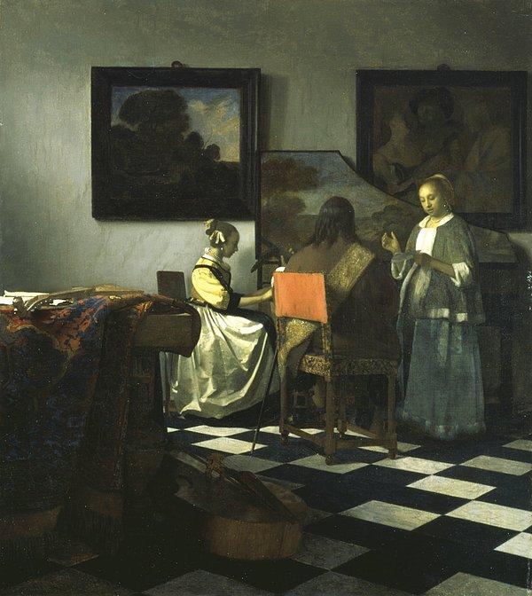 1. Vermeer çalışmalarında yakın çevresini yansıtıyordu.