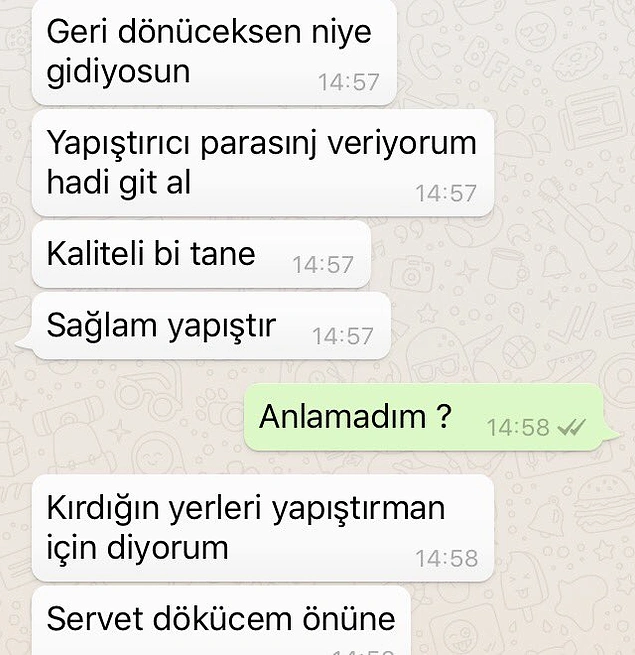 Kırdığın yerler diyorum